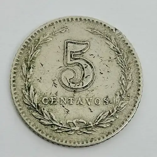 Argentina 1903 Five Centavos