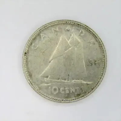1943 Canada 10 cent - excellent
