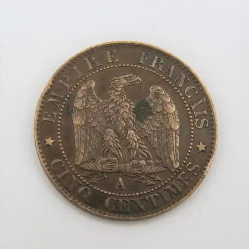 1855 A France 5 Centimes XF