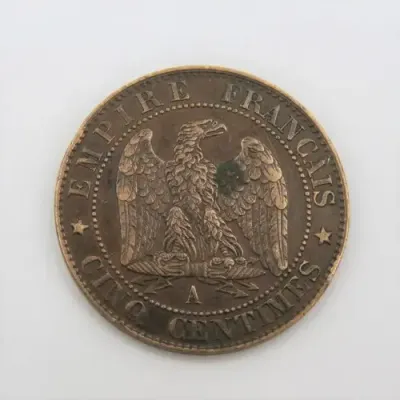 1855 A France 5 Centimes XF