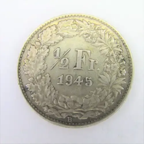 1945 Switzerland 1/2 Francs - XF