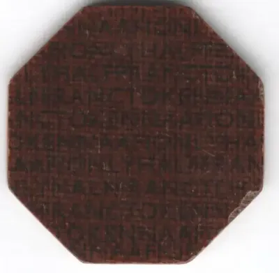 French NAAFI 1/2 Franc token - Type 3 - Navy Army and Air Force institute
