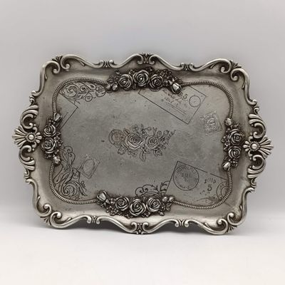 Beautiful Rustic design poly-resin tray