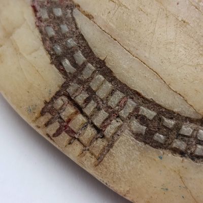 Original Ovambo Omakipa/Ekipa button from Namibia