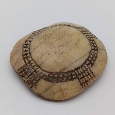 Original Ovambo Omakipa/Ekipa button from Namibia