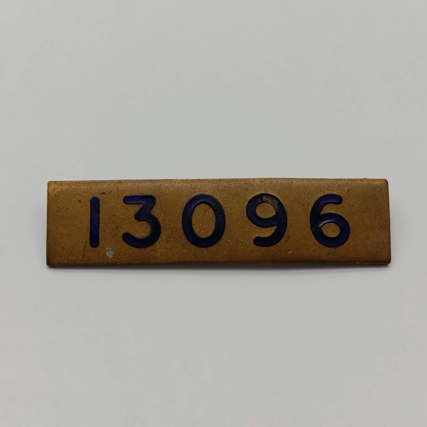 Old Police officer number badge 13096