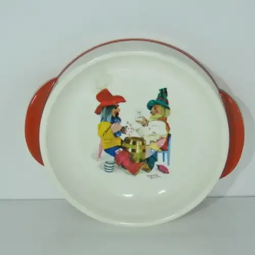 Vintage German kiddies acrylic dinner bowl