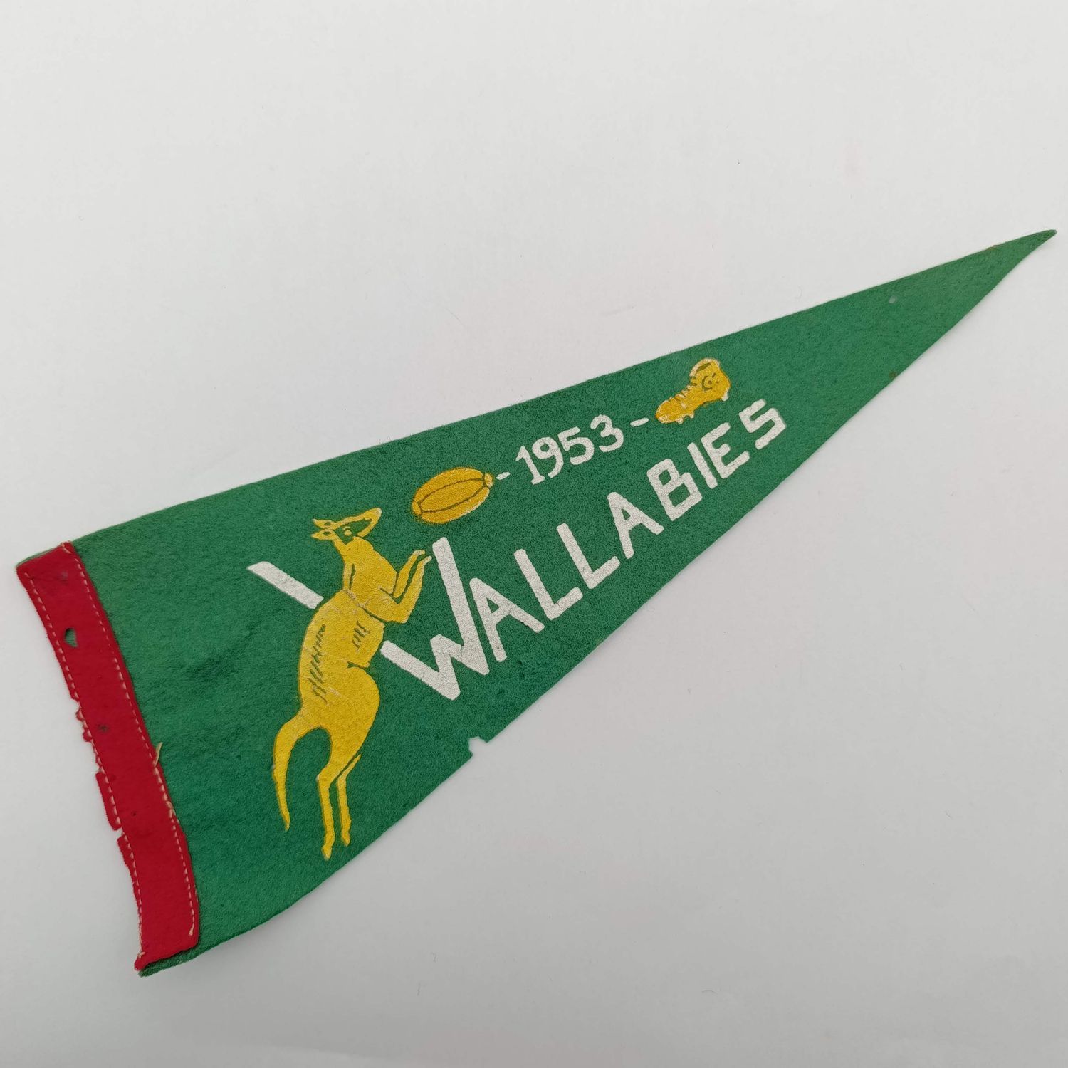 Vintage 1953  Wallabies rugby tour flag