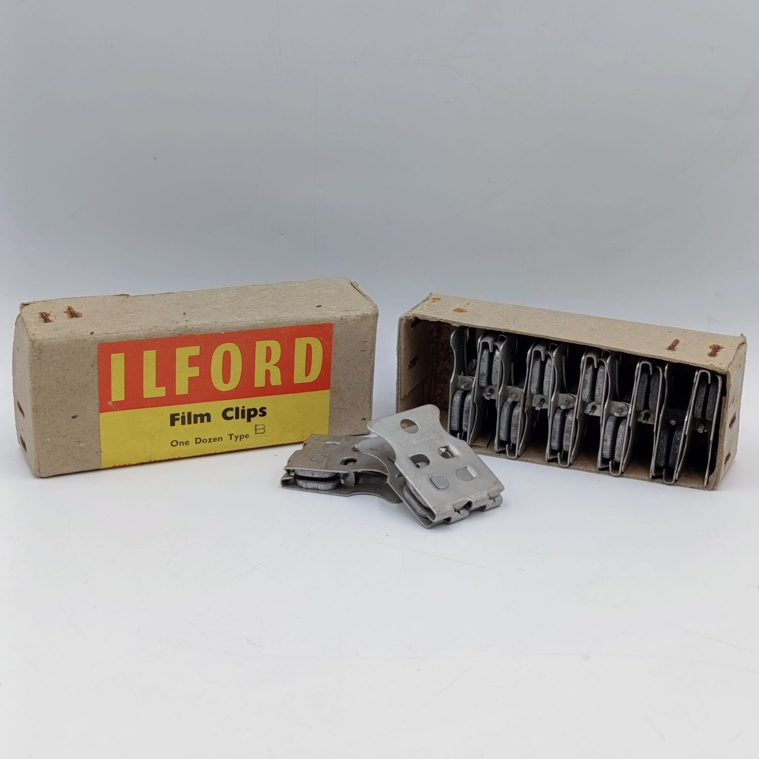 Vintage Ilford Type B Film Clips in box