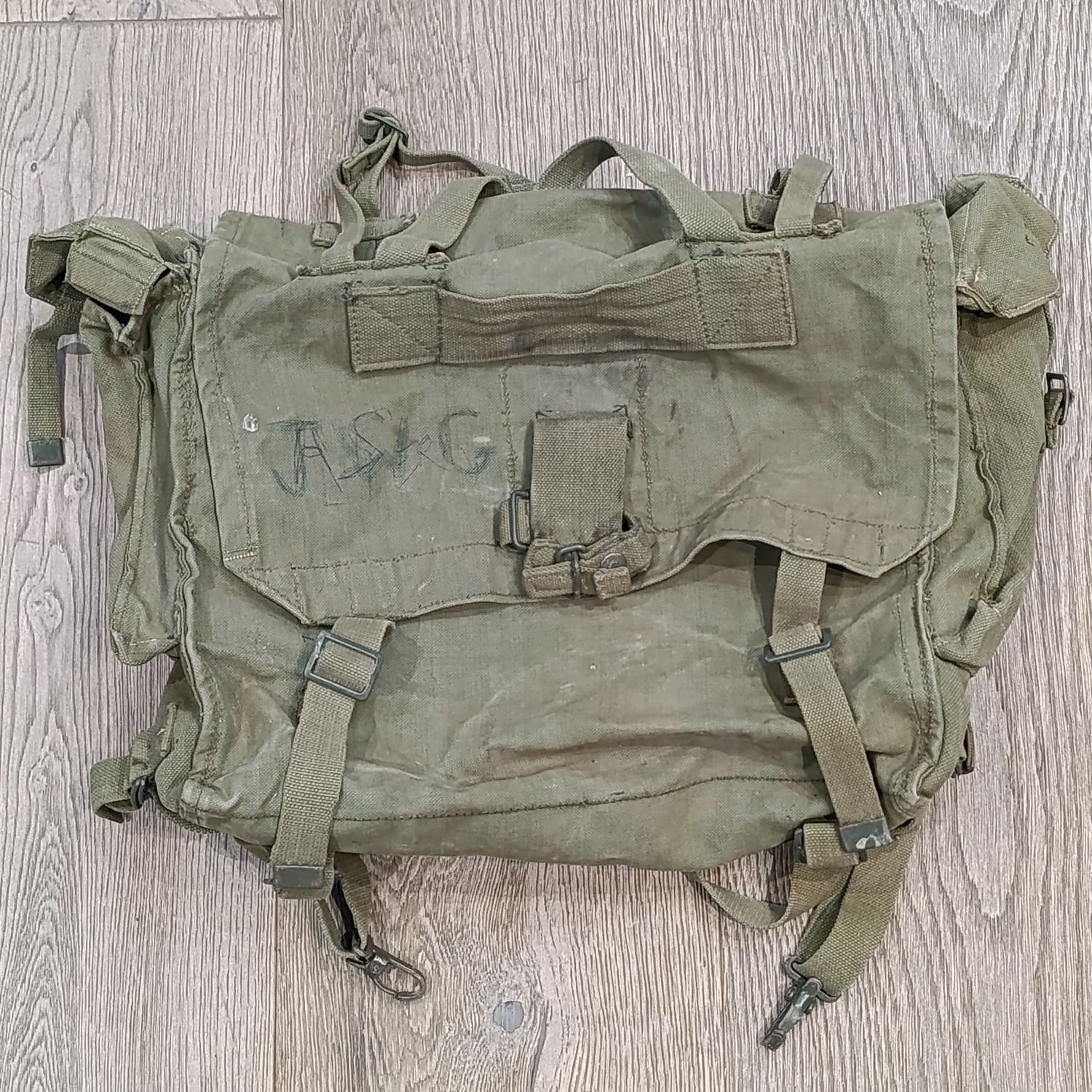 Old SADF Webbing grootsak backpack