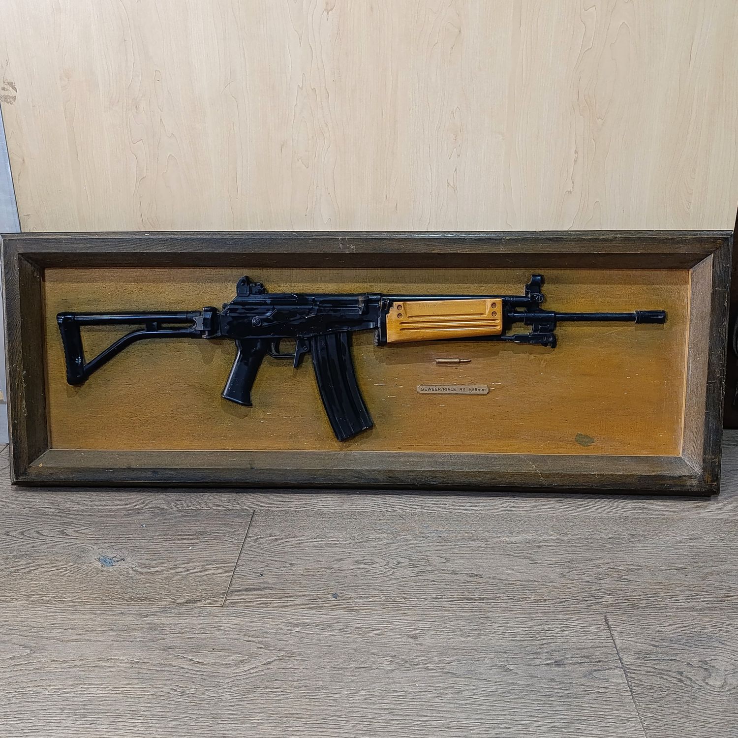 Vintage SADF R4 Rifle display plaque