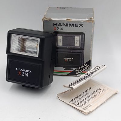 Vintage Hanimex X214 flash in original box - working