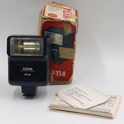 Vintage Sunpak MX114 flash - working
