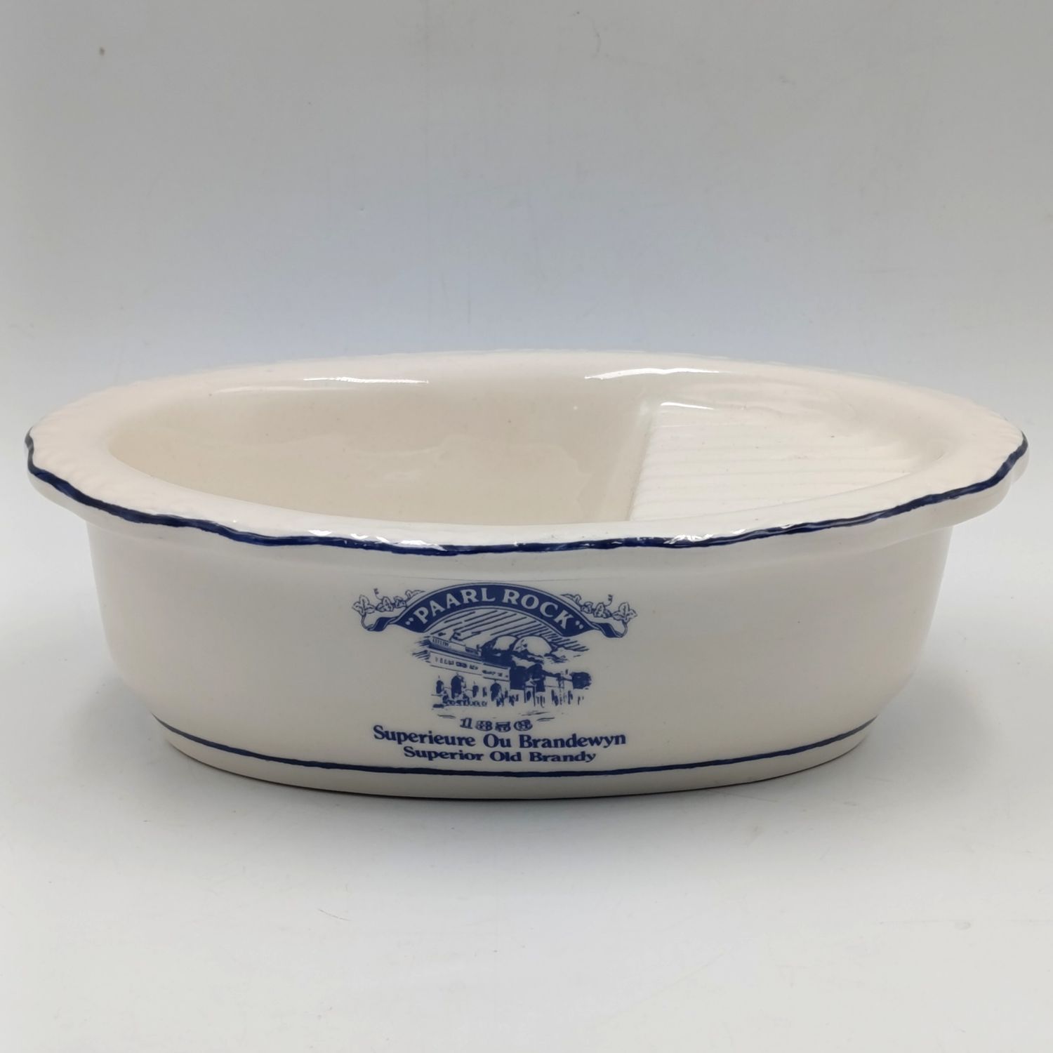 Vintage Paarl Rock brandy mini tot measure porcelain basin