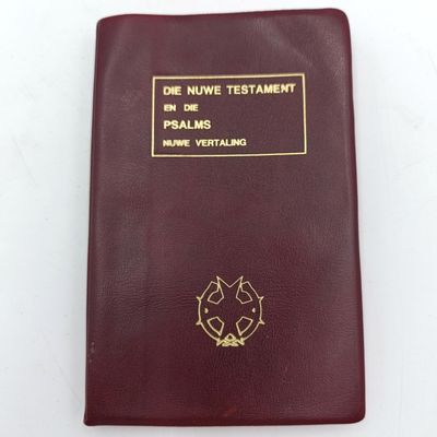 SADF Chaplin service New Testament and Psalms Bible - 1983 Afrikaans