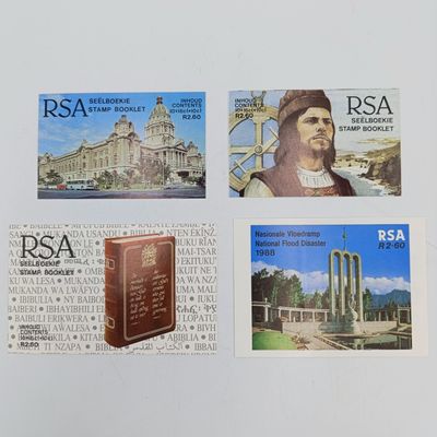 Lot of 4 different Flood disaster Natal unused stamp booklets with all stamps