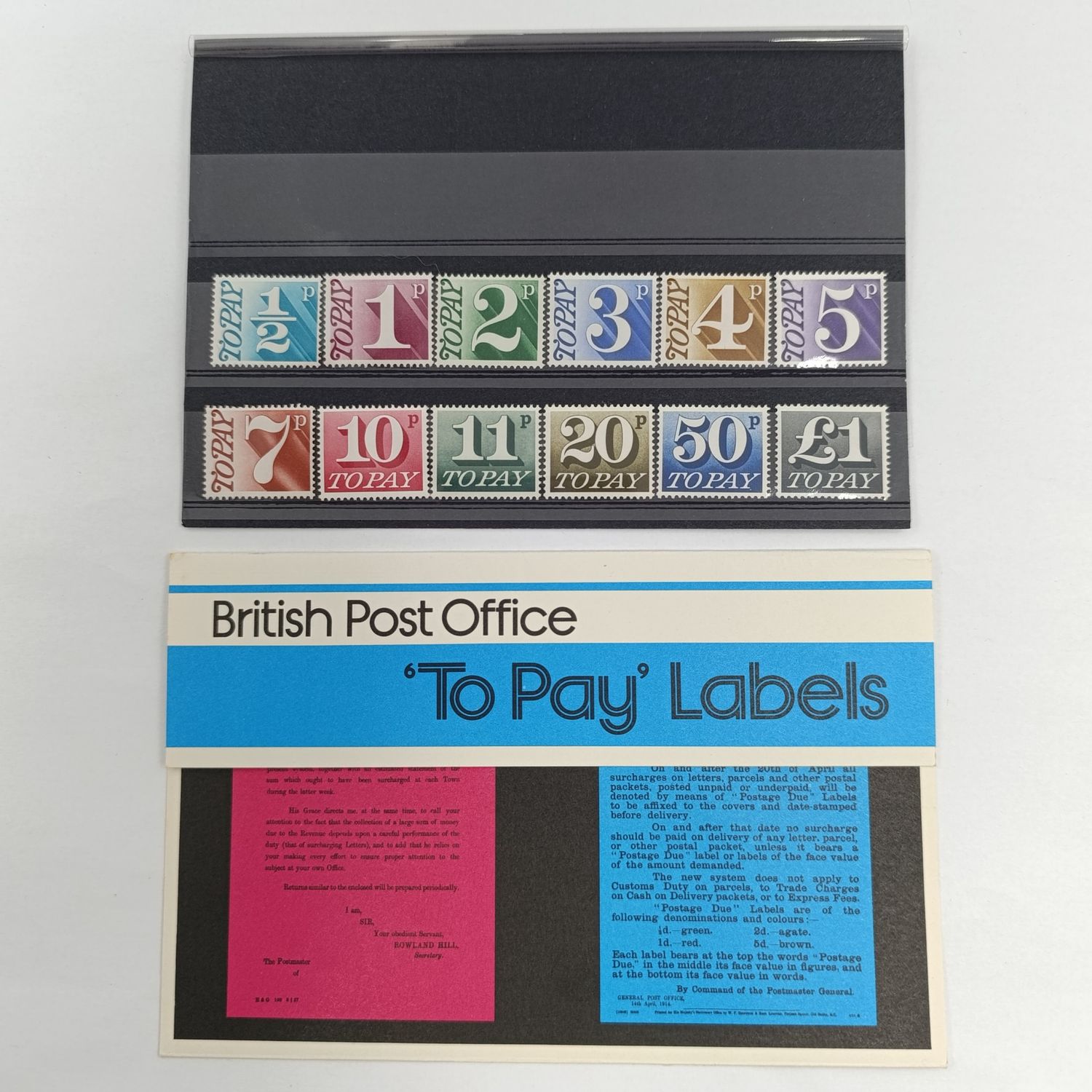 British Post Office To Pay Labels - Pack no 93