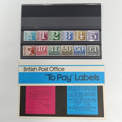 British Post Office To Pay Labels - Pack no 93