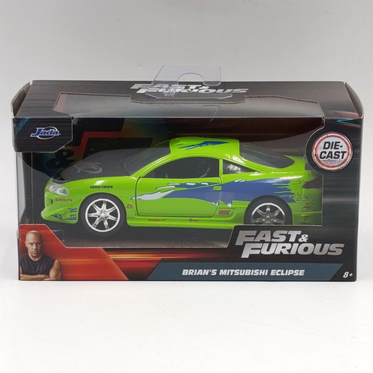Jada Fast and Furious Brian&#39;s Mitsubishi Eclipse die-cast model car in box - scale 1/32
