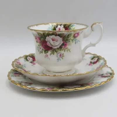 Vintage Royal Albert Celebration trio - side plate incorrectly marked with Cottage Garden pattern