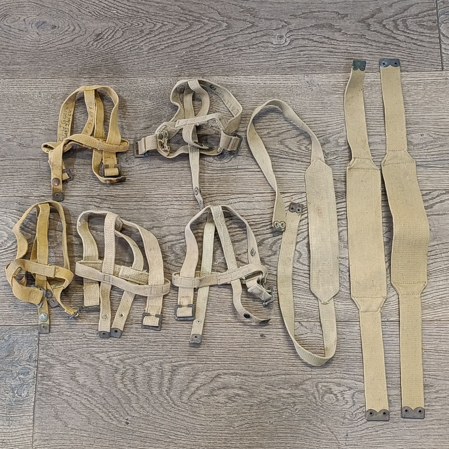 Lot of WW2 SA Union Defence Force webbing straps