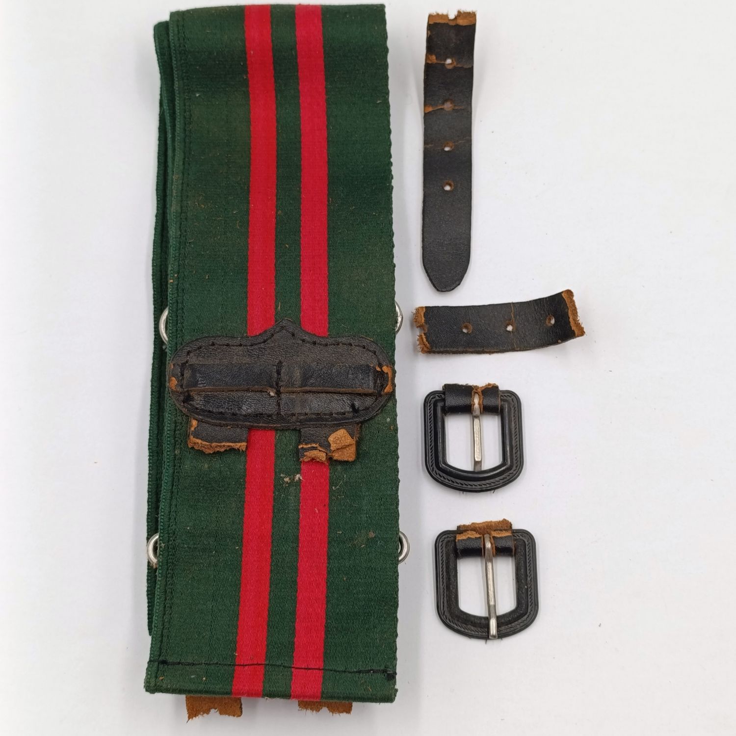 Rhodesian Army staff corps stable belt - leather straps damaged