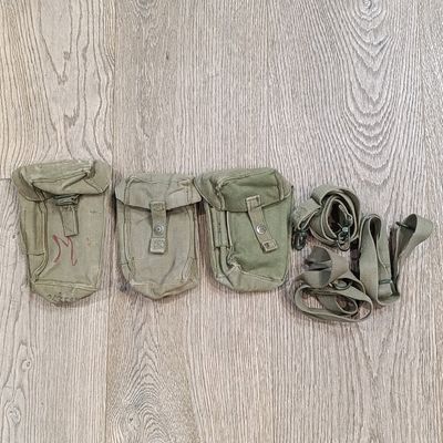 Lot of SA Army webbing straps and ammo pouches
