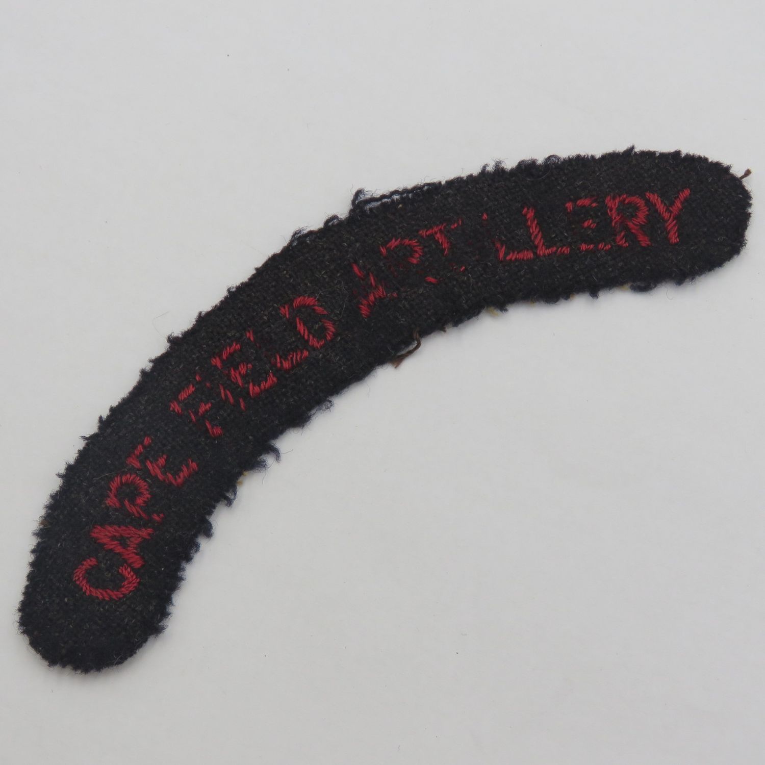 Cape Field Artillery cloth shoulder title
