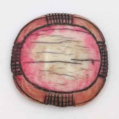 Antique Ekipa/Omakipa button made by Ovambo/Kwanyama tribe