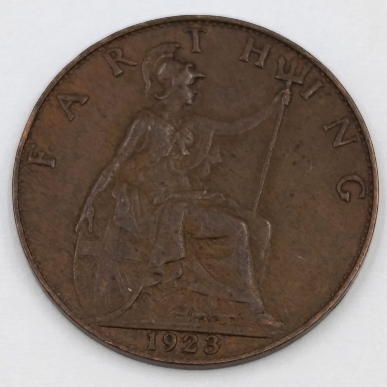 Great Britian 1923 farthing AU