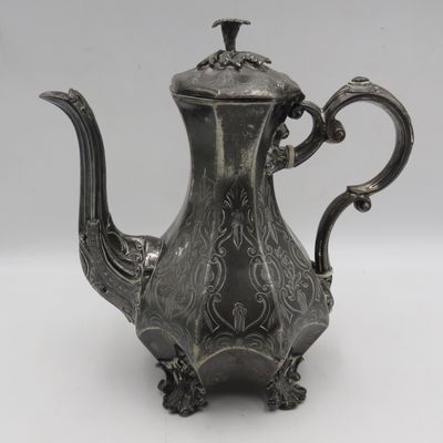Antique Britannica Metal coffee pot