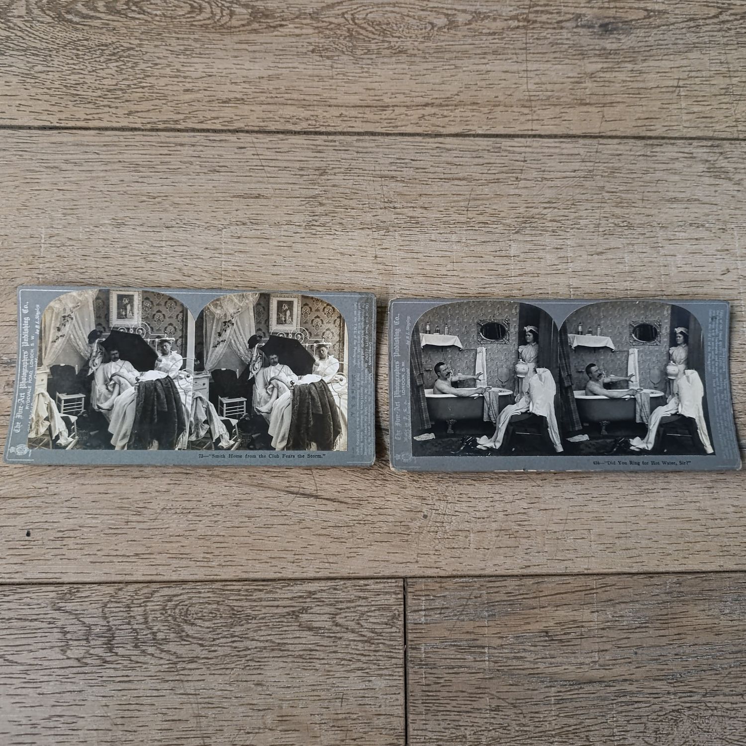 Pair of Funny stereocards