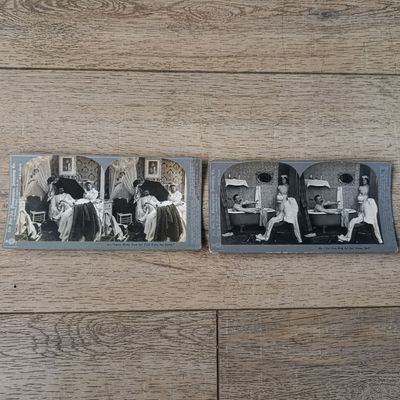 Pair of Funny stereocards
