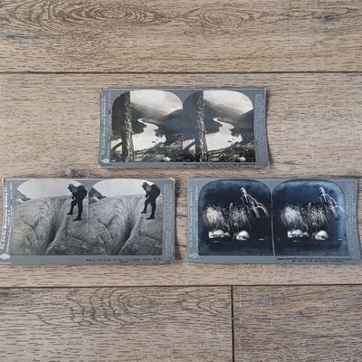Lot of 3 Canadian scenes stereocards