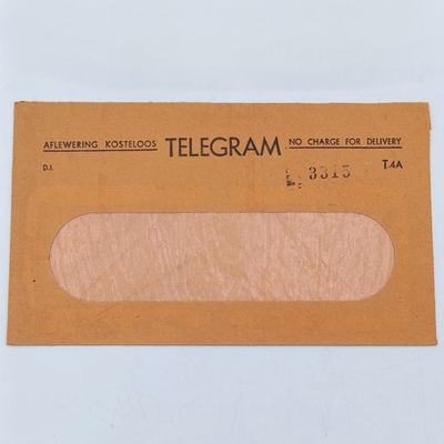 Pair of different vintage Telegram covers - South Africa