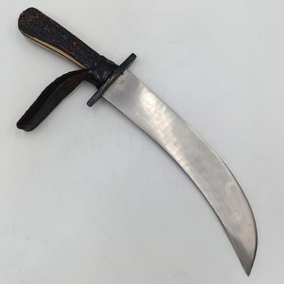 Vintage Stag Horn fixed blade dagger - unknown origin