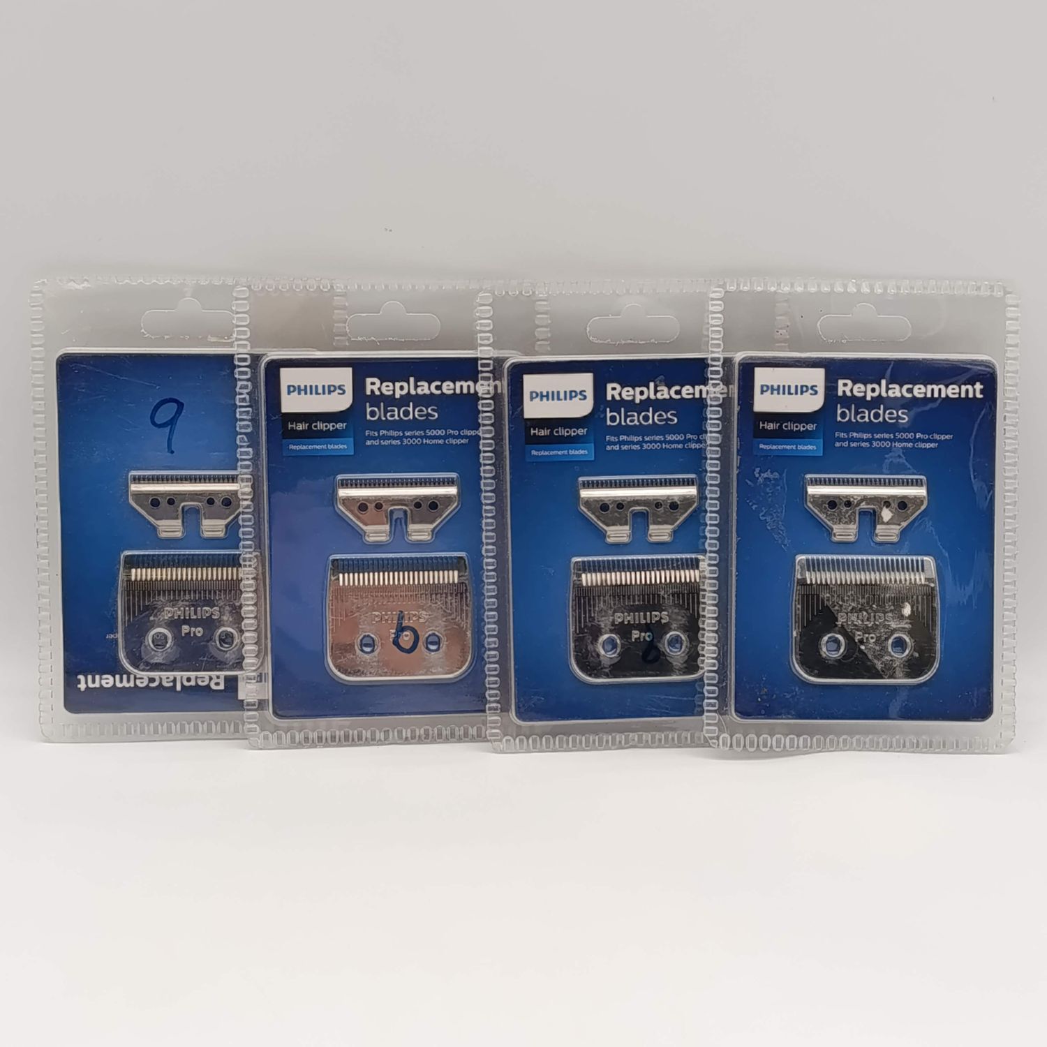 Lot of 4 Philips replacement hair clipper blades