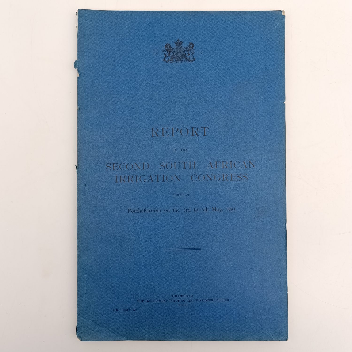 1910 Report of the Second South African irrigation congress including various sub reports