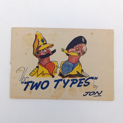 Joke Book released by British Army newspaper unit in Italy WW2 1944 - The Two Types