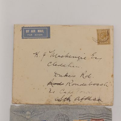 Lot of 7 vintage British Postal covers - 2 uprated and 2 air letters included