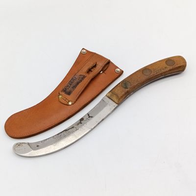 1972 Joseph Rodgers Air Force Aircrew release knife with leather sheath