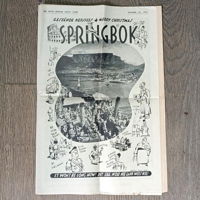 South African Forces newspaper - Springbok - 20 December 1945 - Very good condition