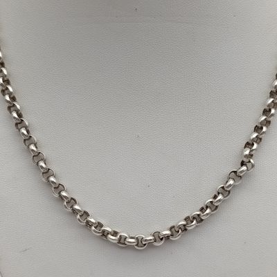 Sterling silver rolo link chain necklace - weighs 1.4 ograms - length 45cm