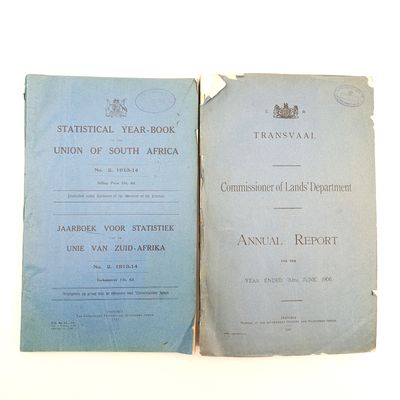 Transvaal 1907 Annual Report - commissioner of Lands&#39; Department Many maps and diagrams included