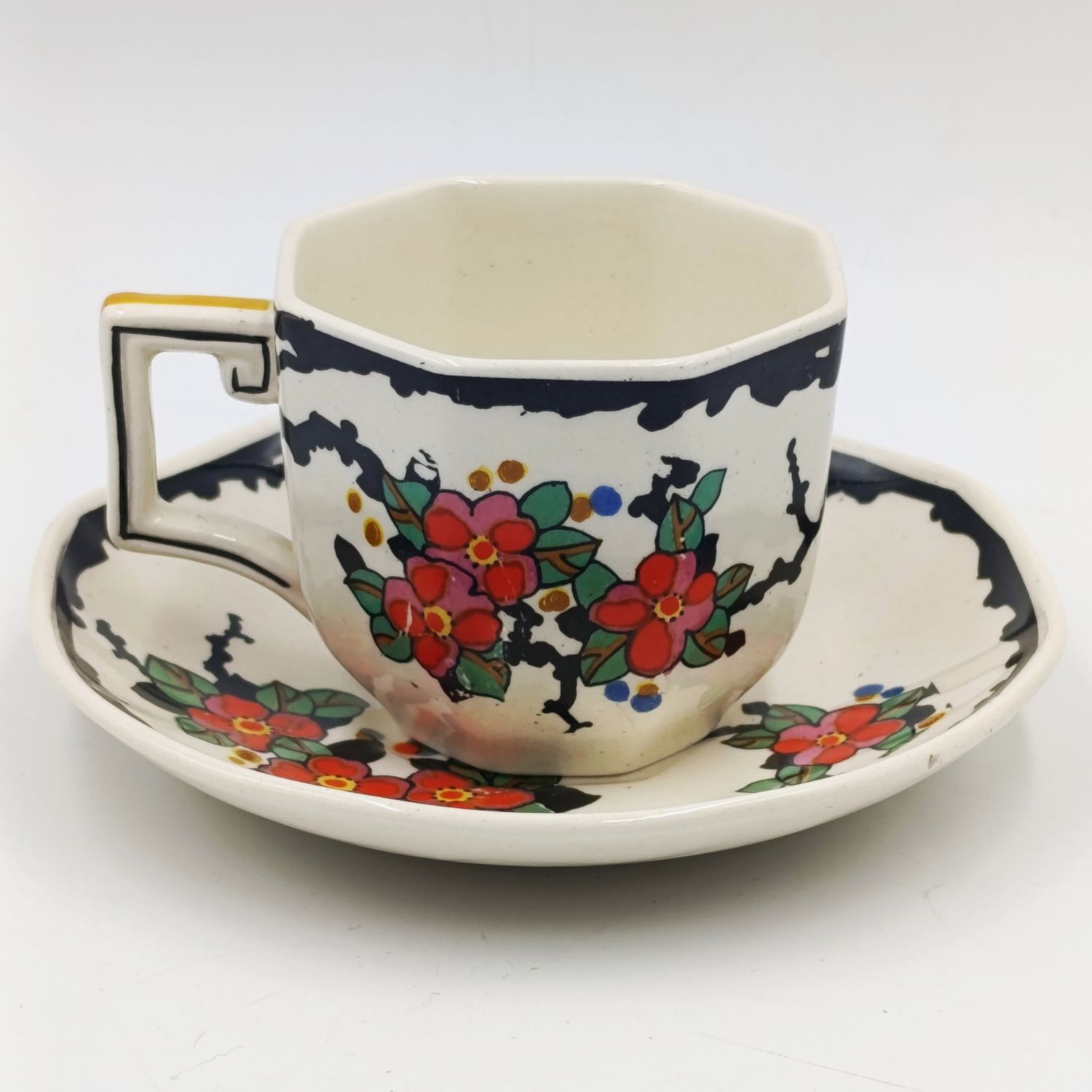 Antique Royal Doulton Woburn Porcelain espresso duo