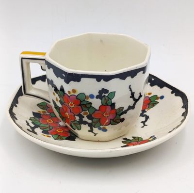 Antique Royal Doulton Woburn Porcelain espresso duo