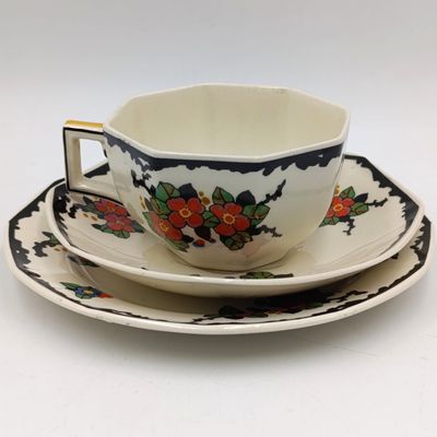 Antique Royal Doulton Woburn Porcelain trio
