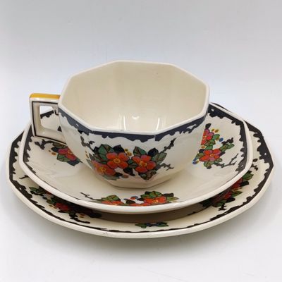 Antique Royal Doulton Woburn Porcelain trio