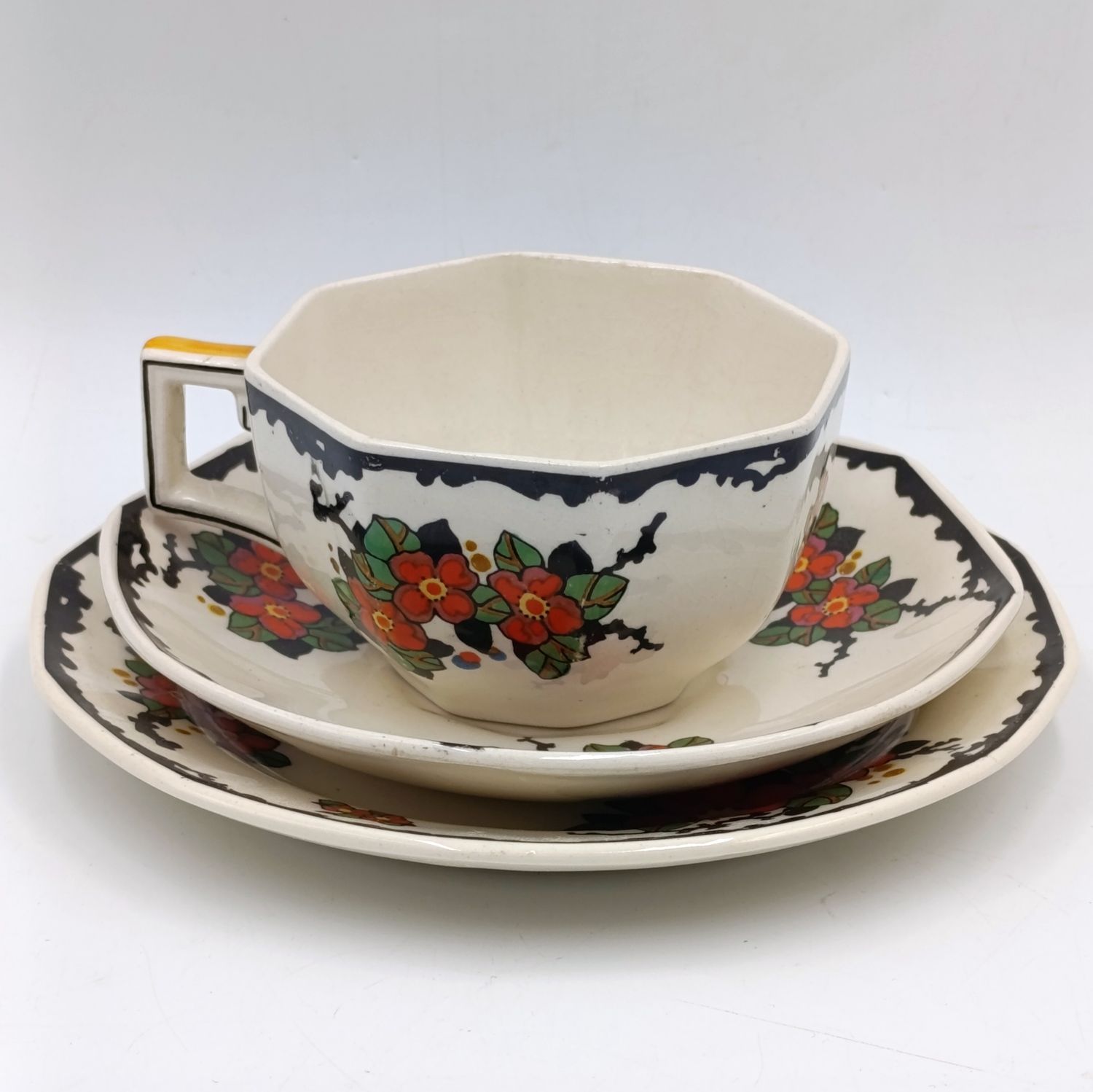 Antique Royal Doulton Woburn Porcelain trio