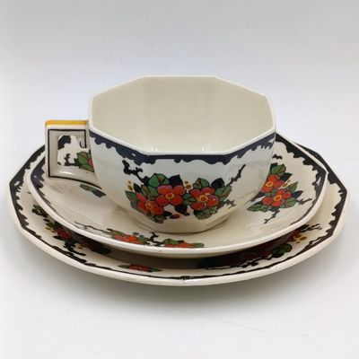Antique Royal Doulton Woburn Porcelain trio